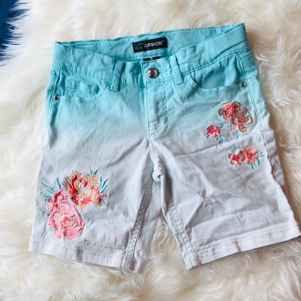Jordache Girls Embroidered Shorts